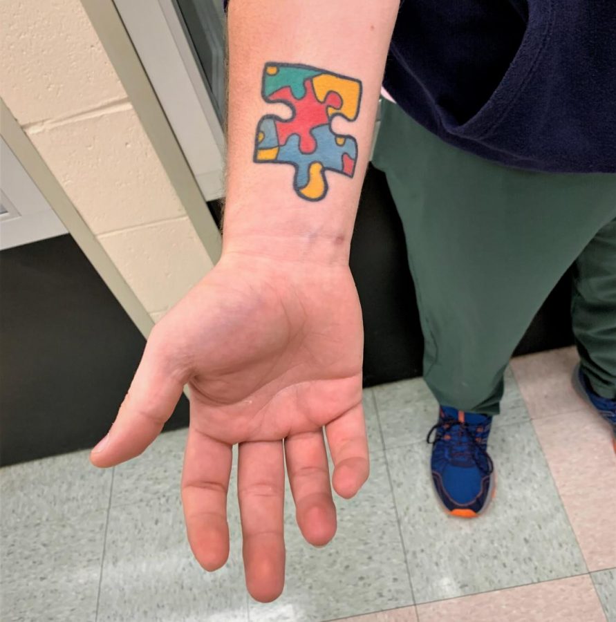 One day I realized that autism is apart of me forever, sorta like a tattoo, so I got a tattoo to symbolize that it’s apart of who I am, and I’m ok with that. Dominic Scalfani, 11, on why he decided to get a tattoo of the autism symbol .
