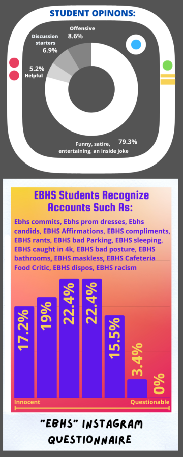 What do EBHS students think about these Instagram accounts? 