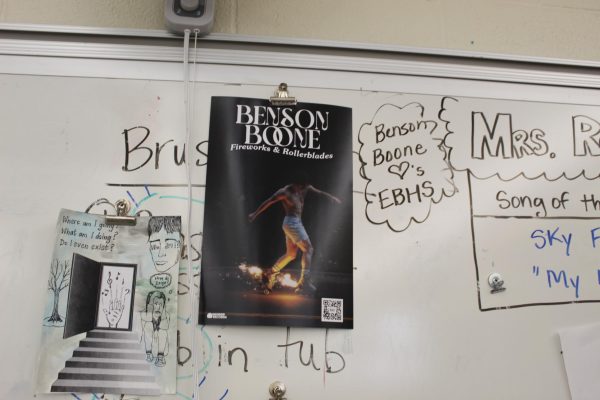 Benson Boone in room Mrs. Romans room (1441). Stop by and ask for your very own poster!