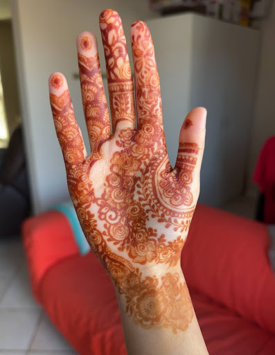 One of my most recent, favorite henna designs that I have done on myself.